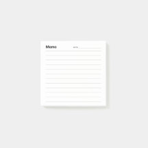 Ligne de mémo simple minimale