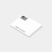 Post-it® Ligne jaune mince drapeau américain 4 x 3 (Incliné)