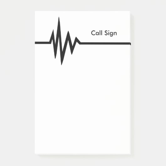 Post-it® Ligne personnaliser de fréquence de notes de (Devant)