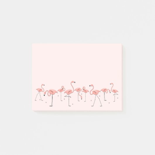 Post-it® Ligne rose Flamants roses (Devant)