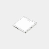 Post-it® Lignes artisanales personnalisées Monogramme chic  (Incliné)