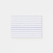 Post-it® Lignes bleues faites sur commande notes collantes (Devant)