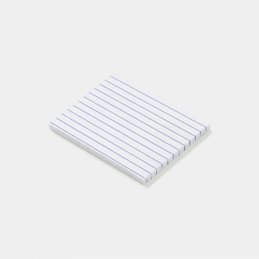 Post-it® Lignes bleues faites sur commande notes collantes (Incliné)