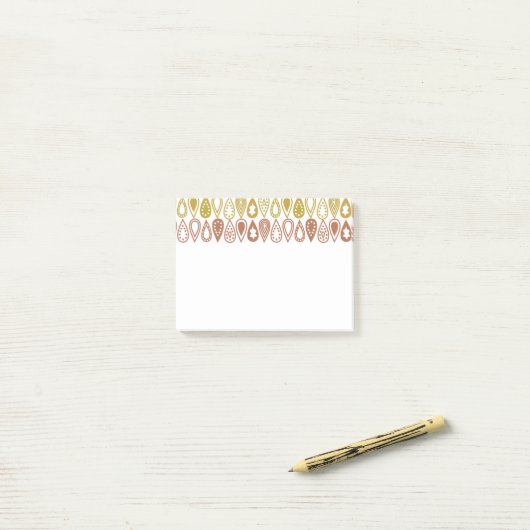 Post-it® Lignes Boho (Sur un bureau)