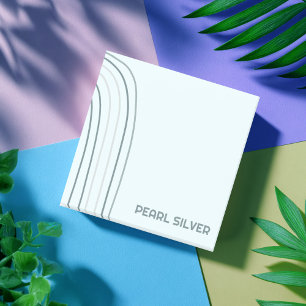 Post-it® Lignes courbes personnalisées Monogramme personnal