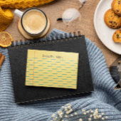 Post-it® Lignes de carnet Jaune Ajouter Votre Nom
