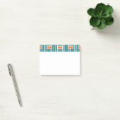 Post-it® Lignes et boîtes turquoises (Bureau)