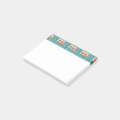 Post-it® Lignes et boîtes turquoises (Incliné)