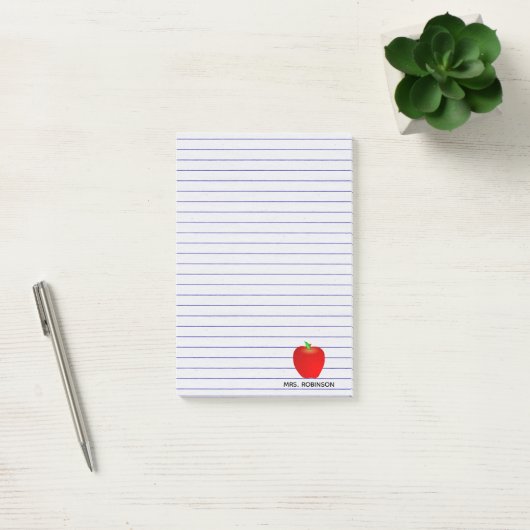 Post-it® Lignes faites sur commande notes collantes d'Apple (Bureau)