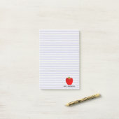 Post-it® Lignes faites sur commande notes collantes d'Apple (Sur un bureau)