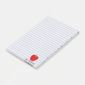 Post-it® Lignes faites sur commande notes collantes d'Apple (Incliné)