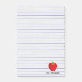 Post-it® Lignes faites sur commande notes collantes d'Apple (Devant)