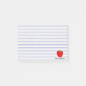 Post-it® Lignes faites sur commande notes collantes d'Apple (Devant)