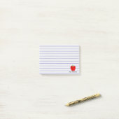 Post-it® Lignes faites sur commande notes collantes d'Apple (Sur un bureau)