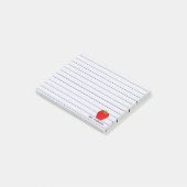 Post-it® Lignes faites sur commande notes collantes d'Apple (Incliné)