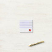 Post-it® Lignes faites sur commande notes collantes d'Apple (Sur un bureau)