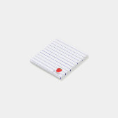 Post-it® Lignes faites sur commande notes collantes d'Apple (Incliné)