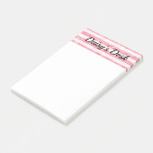 Post-it® Lignes fumées rose clair et blanc (Incliné)