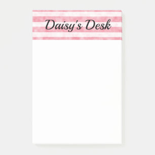 Post-it® Lignes fumées rose clair et blanc