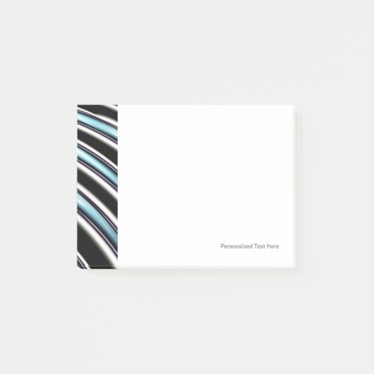 Post-it® Lignes incurvées étroitement d'une fractale (Devant)