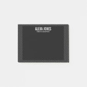 Post-it® Lignes modernes Noir (Devant)