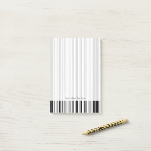 Post-it® Lignes noires et blanches (Sur un bureau)