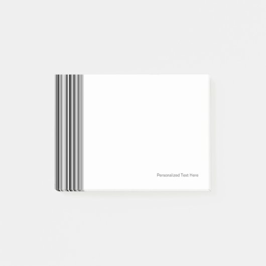 Post-it® Lignes noires et blanches (Devant)