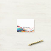 Post-it® Lignes onduleuses coutume moderne de la science et (Sur un bureau)