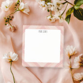Post-it® Lignes rose pâle CUSTOM Chic Monogramme Personnali