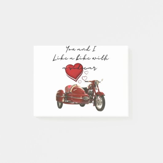 Post-it® Like A Motorcycle With A Sidecar (Devant)
