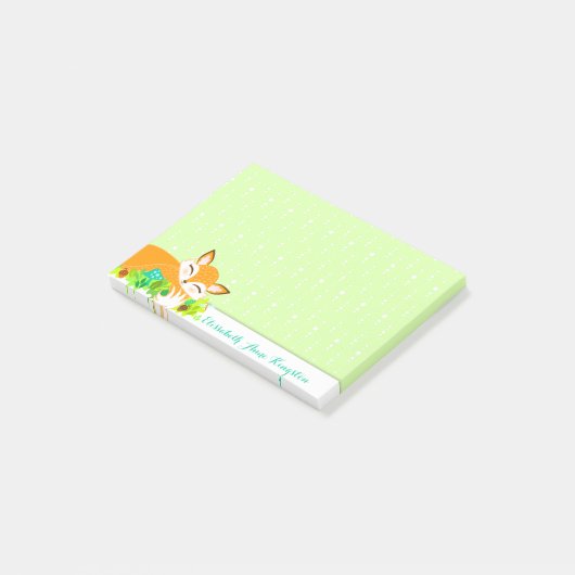 Post-it® Lil Foxie CUB - notes faites sur commande (Incliné)