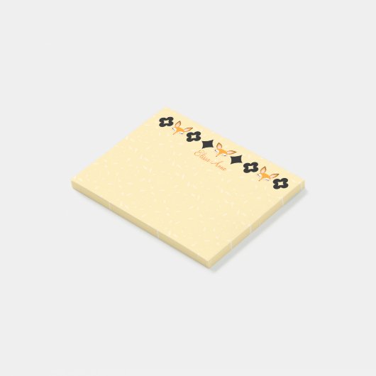 Post-it® Lil Foxie - notes faites sur commande de (Incliné)