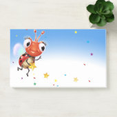 Post-it® Lil Ladybug Post-it bloc de note large bleu fondu (Bureau)