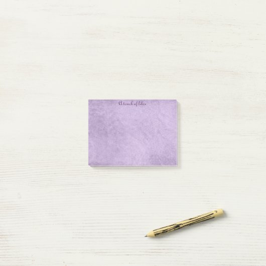Post-it® lilac denim (Sur un bureau)