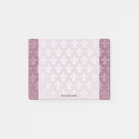 Lilac et violet impériale fleur de lis motif