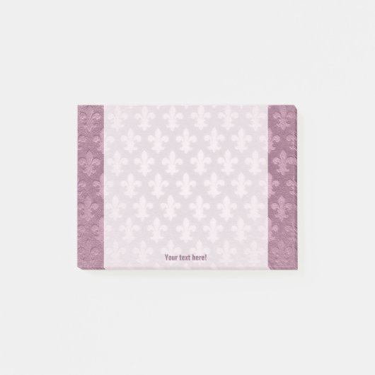 Post-it® Lilac et violet impériale fleur de lis motif (Devant)
