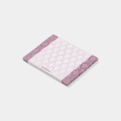 Post-it® Lilac et violet impériale fleur de lis motif (Incliné)