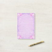 Post-it® Lilac Floral (Sur un bureau)
