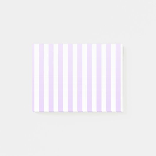 Post-it® Lilac violet et blanc bonbons rayures (Devant)