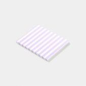 Post-it® Lilac violet et blanc bonbons rayures (Incliné)