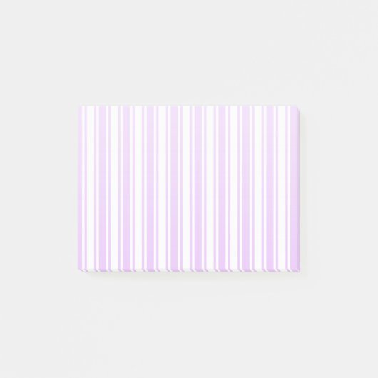 Post-it® Lilac violet et blanc bonbons rayures (Devant)