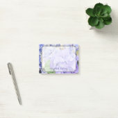 Post-it® Lilas d'aquarelle d'hortensia et coutume bleue (Bureau)