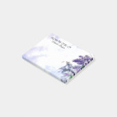 Post-it® Lilas pourpre d'aquarelle élégante personnalisé (Incliné)