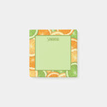 Lime Centre Citron Orange Citrus Post-it Notes
