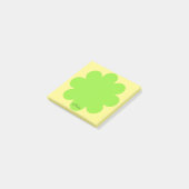 Post-it® Lime Green Retro Nom de la fleur Post It Note Pad (Incliné)