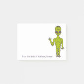 Post-it® Lime Green Space Alien personnalisé (Devant)