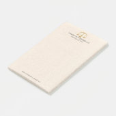 Post-it® Linge beige clair et échelle de pratique en droit (Incliné)