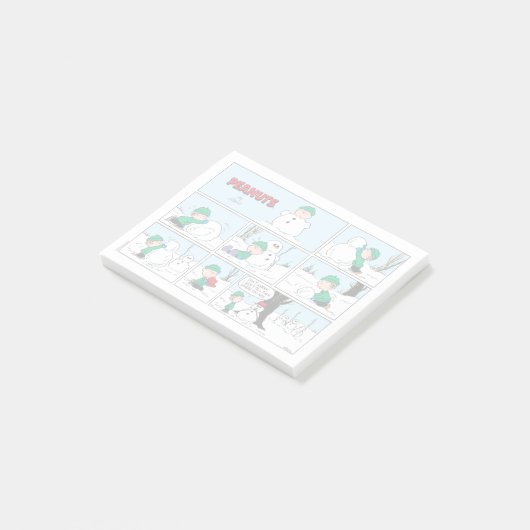 Post-it® Linus Construit Un Snowman (Incliné)