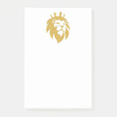 Post-it® Lion Avec Couronne - Style Or 1 (Devant)