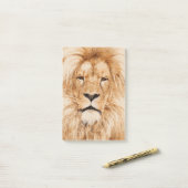 POST-IT® LION PORTRAIT (Sur un bureau)